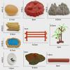 Украшения сцены с динозаврами юрского периода: Растение, дерево, вулкан, каменный забор, яйцо динозавра, аксессуары для песчаного стола