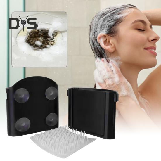 Настенный коллектор для волос, многоразовый коллектор для волос с присоской для ванной комнаты, душа, ванны, стены