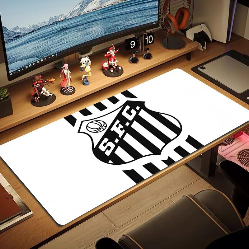 Подушка с принтом Santos FC Нескользящий Коврик для ноутбука, планшета, большой коврик для мыши XXL Коврик для мини-ПК Игровой коврик С заблокированным краем