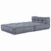 Modular Sofa Set Gray 70 x 70 x 56 cm Fabric