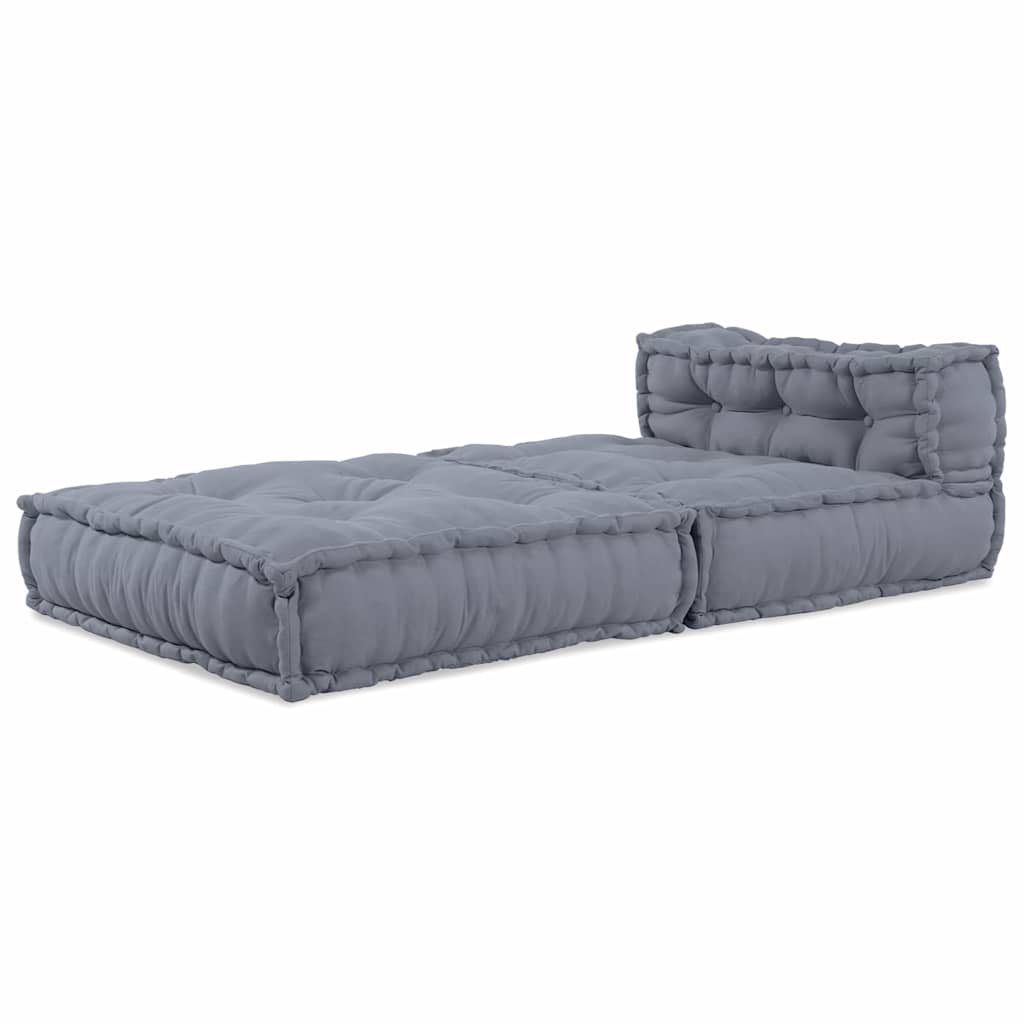 Modular Sofa Set Gray 70 x 70 x 56 cm Fabric