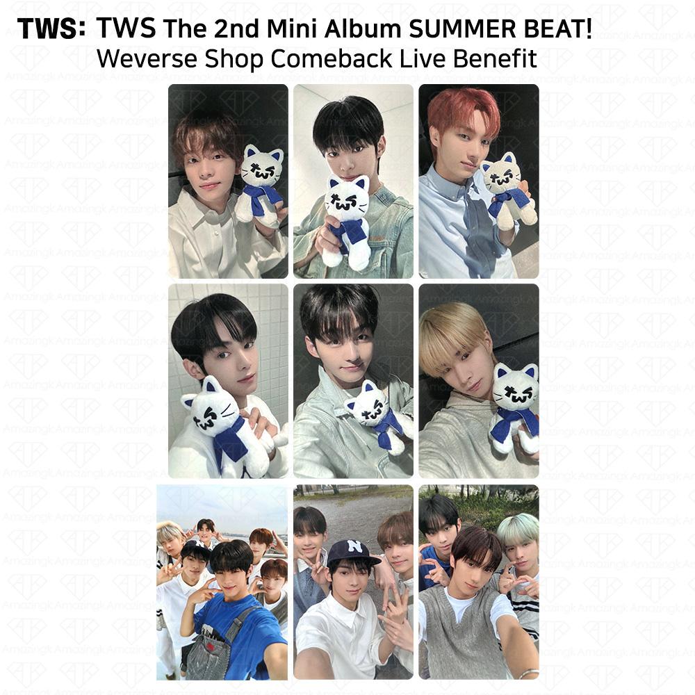 TWS Второй мини-альбом SUMMER BEAT Фотокарточка Weverse Shop Comeback Live Benefit