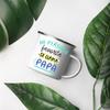 My Favorite Person Is Called Dad Enamel Mug White Handled Cup Coffee Tea Drink Water The Best Original and Fun Father's Day Gift