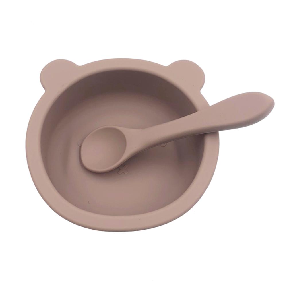 Silicone Suction Bowl for Babies Toddlers Self Feeding Baby Bowl with Spoon BPA Free Dishwasher &