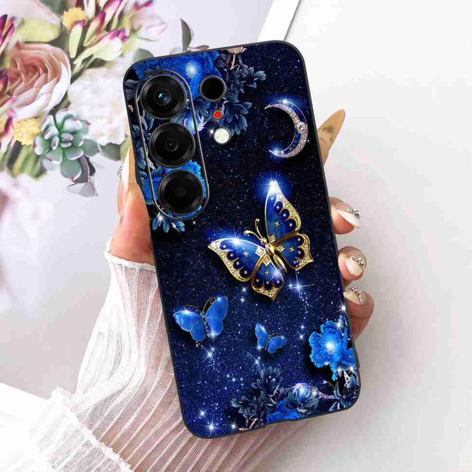 Милый расписной чехол для Tecno Camon 50 4G CN5 Мягкий силиконовый Fundas Чехлы для телефона для Tecno Camon50 4G 6.78" Черный чехол Coque