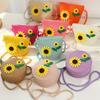 Flower Crossbody Bag Straw Handbag New Shoulder Bag  Kids Girls