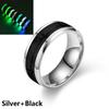 Модное синее кольцо-сердечко, светящееся в темноте, для пар, медный цвет, кольцо-полоска для пальца, ювелирное изделие, подарок