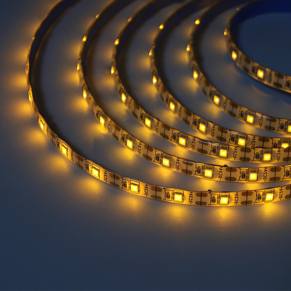 DC 5V USB Led Strip White/Warm White/Red/Blue/Green/Pink/Yellow 50CM 1M 2M 4M 5M Home Decor TV Backlight Flexible Ribbon Tape