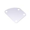 Musiclily Basic Heel Cut Neck Plate with 4-Point Neck Joint Board for Electric Guitar/Bass, Chrome