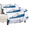 The Silver Spray Alaska Fishing Boat Throw Blanket Luxury Thicken Flannel Fabric Heavy Winter Beds Blankets