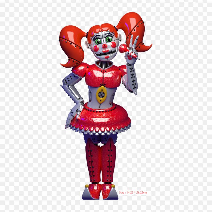 Clown Five Nights At Freddy's Sister Location Iron-on Transfers For Clothing Tshirt Bag Heat Transfer Stickers Iron On Patches