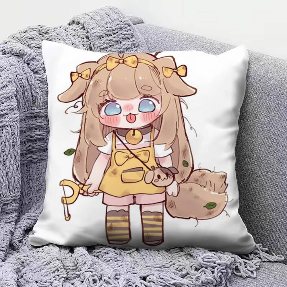 Trickal chibi go Butter  Pillow Covers Home Sofa Cushion Covers and Aecorative Custom