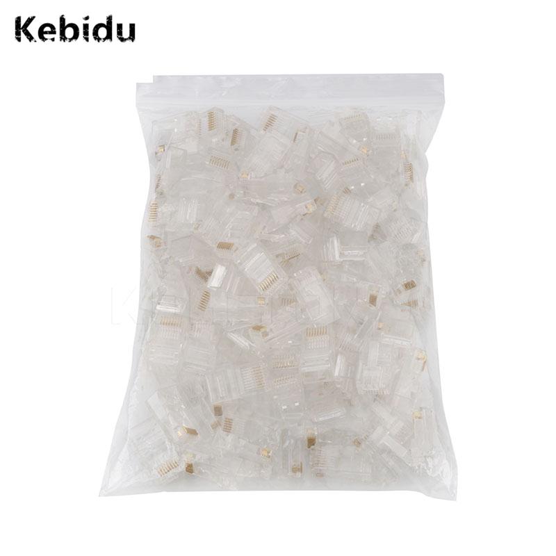 20 шт. RJ45 RJ-45 CAT5 CAT5E модульный кабельный разъем Ethernet позолоченный сетевой разъем