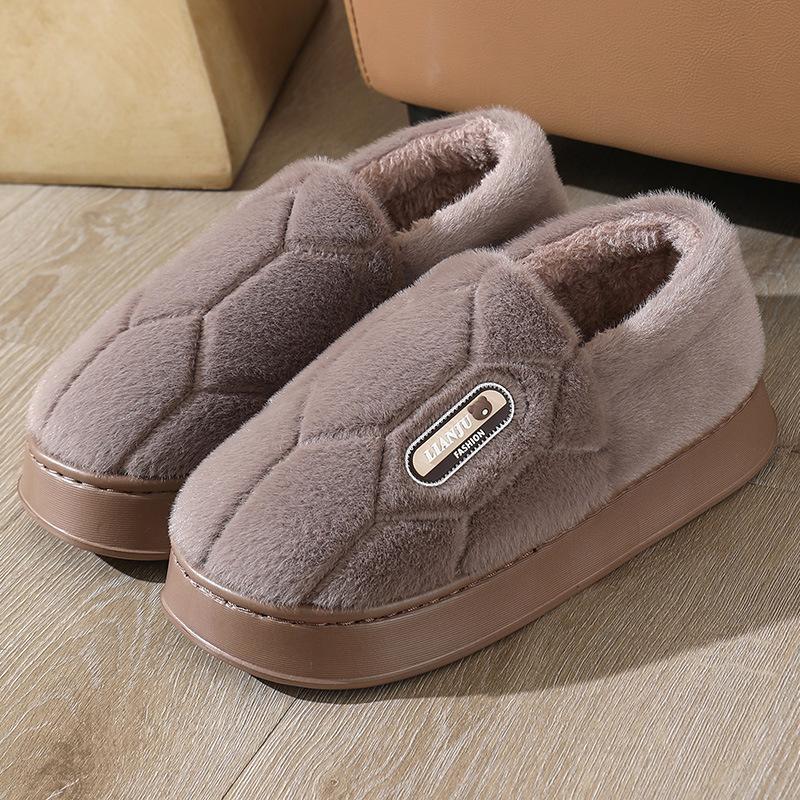 Cotton Slippers Large Size 2025 Winter Cotton Mop Warm Wool Slippers Thick Bottom Plush Slippers 45 46 47 48
