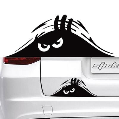 Peeking Monster Смешная Милая Наклейка Виниловая Водонепроницаемая Наклейка для Авто Окна Багажника Наклейка Универсальная Внешняя Наклейка Для Багажника Автомобиля