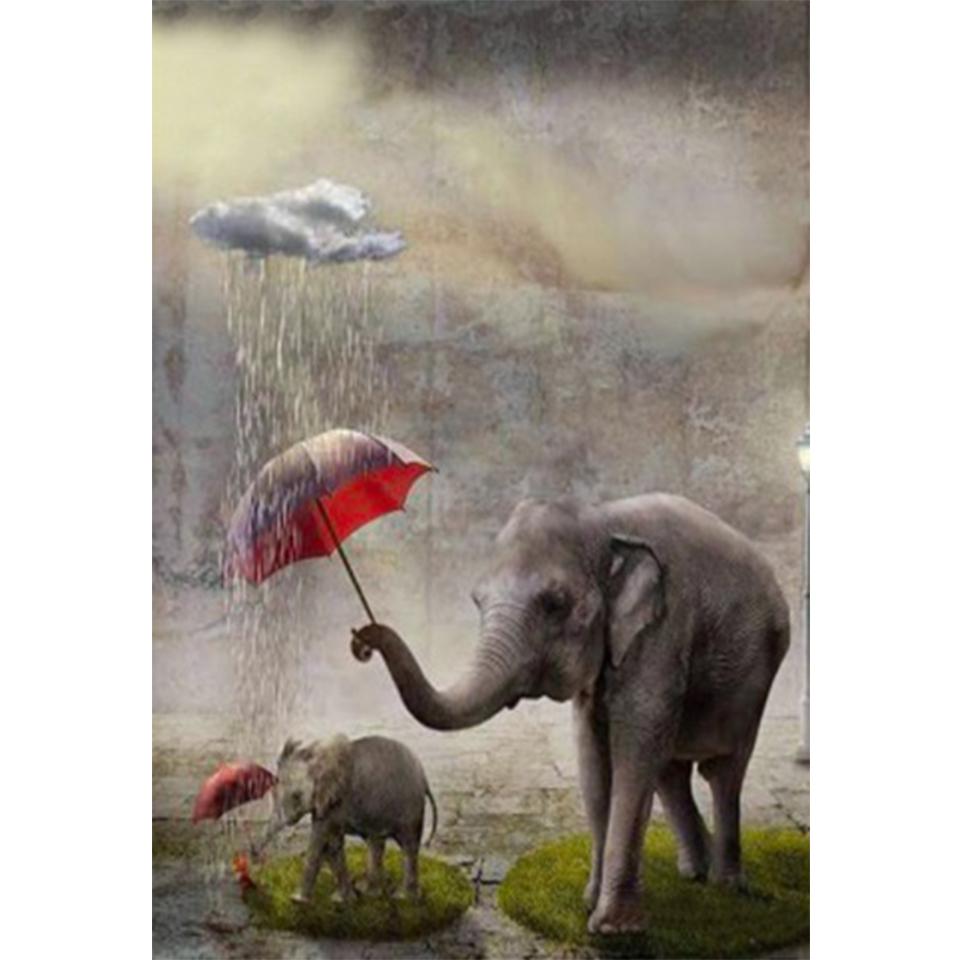 5D DIY алмазная живопись животное слон горный хрусталь картина полная алмазная вышивка мозаика ручной работы подарок украшение мебели