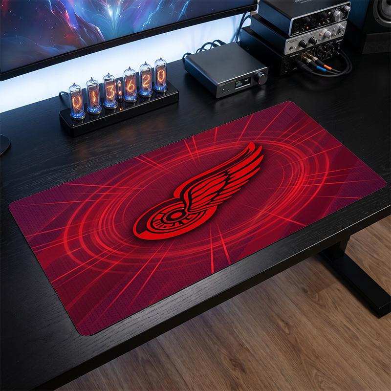 Коврик для мыши с узором Detroit Red Wings Анти?Нескользящий резиновый коврик для стола для игр, работы, украшение рабочего стола