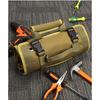 Canvas thickened electrician bag, durable, woodworking electrician maintenance, storage bag, roll, car, hardware tool bag