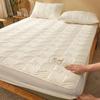High Quality Soybean Fiber Quilted Mattress Cover 100% Cotton Quilted Bed Cover Does Not Include Pillowcase