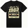 Vintage Made In 1983Edition Birthday Gift T-Shirt Women Retro Casual Short Sleeve