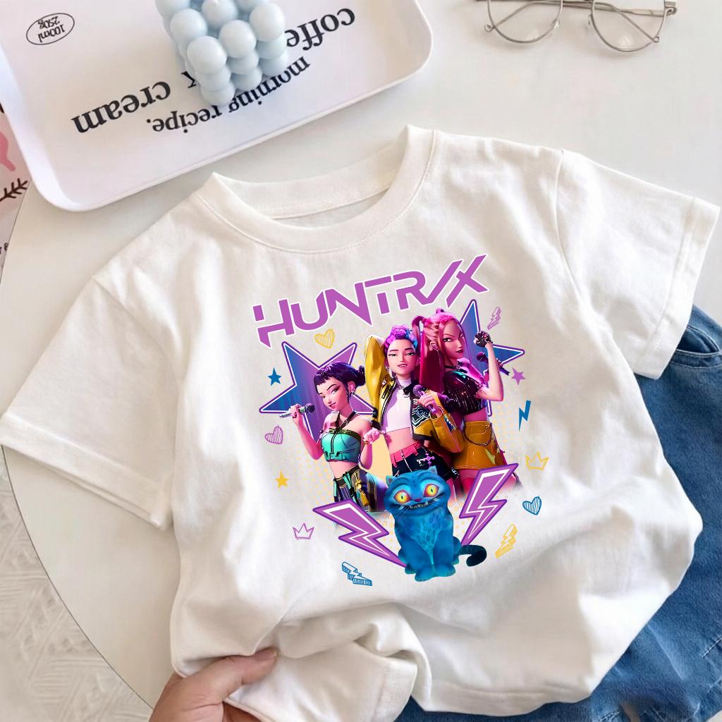 2026 hotselling boy witch hunter group cartoon print new shortsleeved summer casual comfortable childrens clothing
