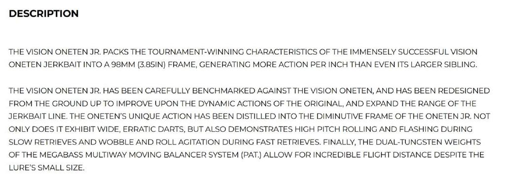 Megabass Vision 110 Oneten JR Приманка суспендер FA Ghost Kawamutsu (0609)