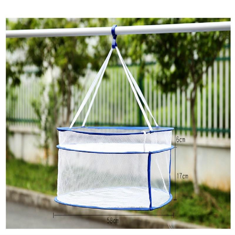 Съемная двухслойная корзина для одежды, плитка для сушки нижнего белья, носки, сетчатая сумка, корзина для одежды, сетка для сушки одежды