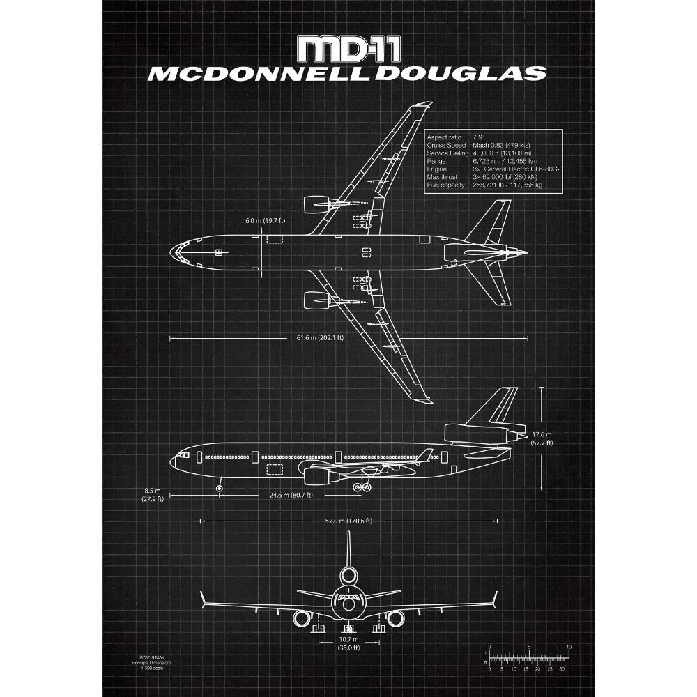Самолет ВВС Аэробус А-340 Б-747 Патентные принты Плакат самолета Чертеж истребителя Холст Картина Настенное искусство Картинки Домашний декор