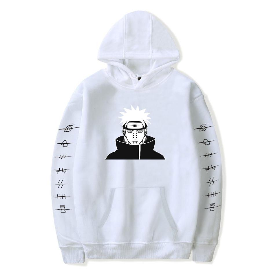 Naruto Luffy Funny Print Sweatshirt Hip Hop Anime Men Streetwear