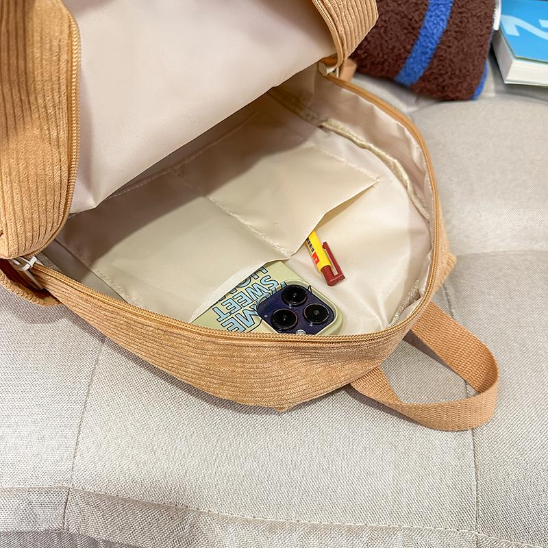 Мультяшный медведь детский сад школьный рюкзак вельветовый рюкзак для учеников начальной школы