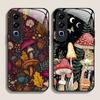 Креативный чехол из закаленного стекла с узором в виде грибов для OnePlus 13R 12 11 10 9 Nord CE4 3 2 Lite ACE2 ACE3 Pro