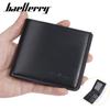 Men's Korean Style Slim Bifold Leather Wallet