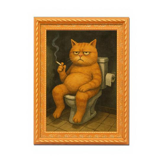 Винтажный магнит на холодильник с кошкой 3D Деревянная рамка Магнит на холодильник с кошкой Украшение для дома Кухни Офисного шкафчика Подарок для любителя кошек