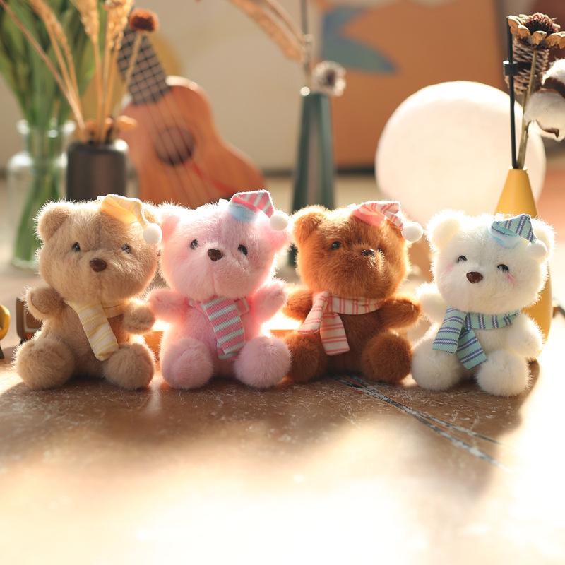 Милая милая шляпа медведь кулон плюшевая игрушка кукла мультяшная сумка подвесной брелок кукла кукла