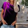 Women Summer T Shirt Simple Print Retro Fashion Short Sleeve Tees Casual   Printed  Tops