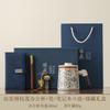 Ru kiln twisted lotus ceramic office teacup with lid filtering large capacity tea separation tea cup household with handle