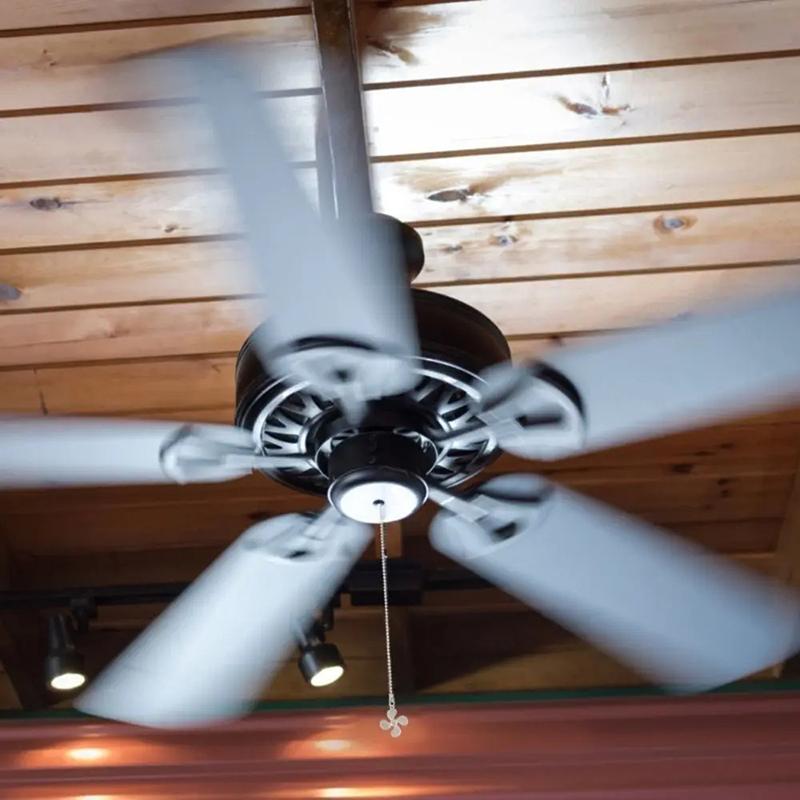 Потолочный вентилятор в форме веера, цепочка для включения/выключения света, цепочка для включения/выключения вентилятора, металлическая подвеска, удлинитель цепочки для люстры