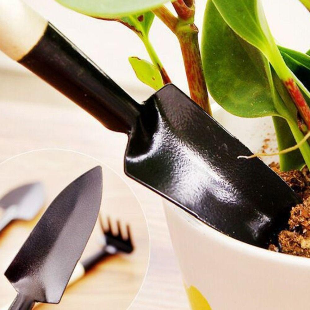 Wooden Handle Digging Weeding Multifunctional Bonsai Tools Shovel Garden Shovel Small Rake Spade