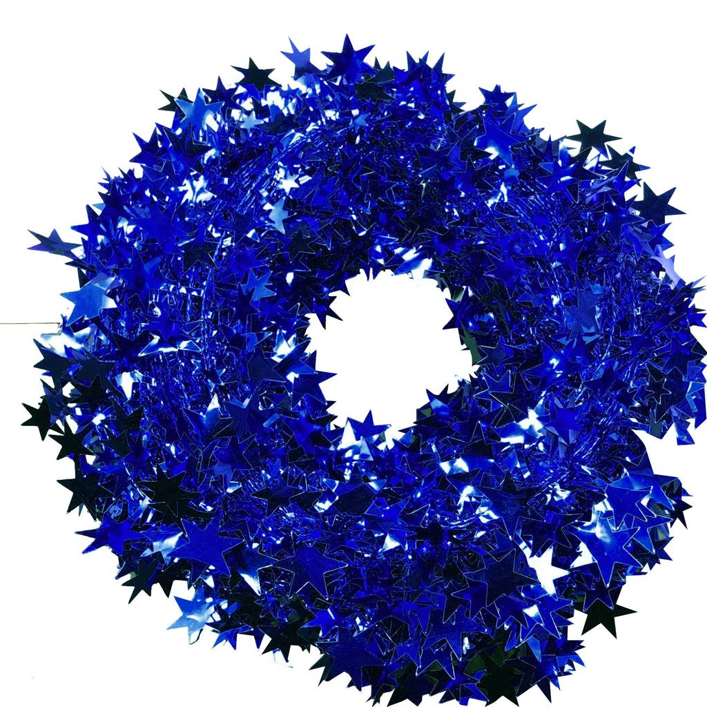 7,5 м золотые звезды, проволочная гирлянда, мишура-звезда, украшение из ротанга, рождественская елка для дома, свадьбы, дня рождения, рождественской части