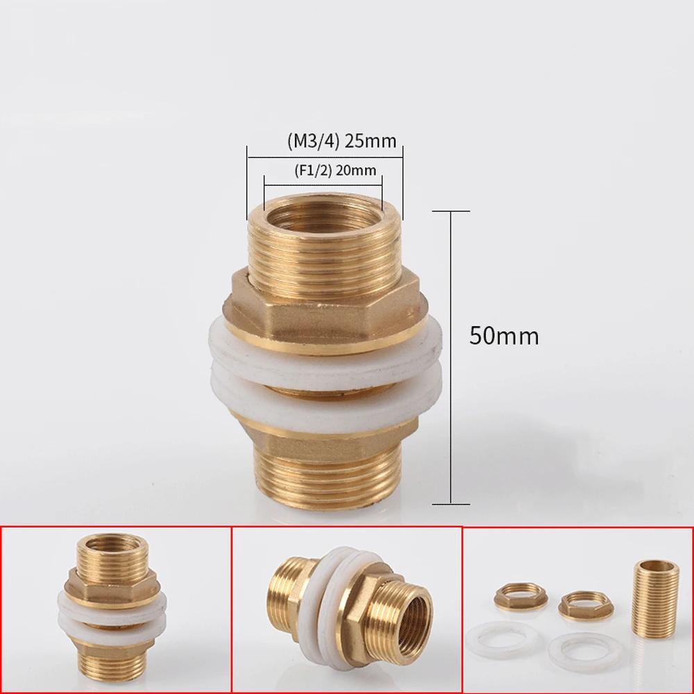 1/8" 1/4" 3/8" 1/2" 3/4" BSPP Наружная полная резьба Бочонок-ниппель Переборочный латунный соединитель Фитинг для бака