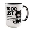 Кружка-список дел кота Керамическая чайная чашка с юмористическим списком