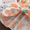 Girls Summer Cotton Princess Dress Fresh Floral Hollow Out Puff Sleeve Short Sleeve Party Dress For Kids