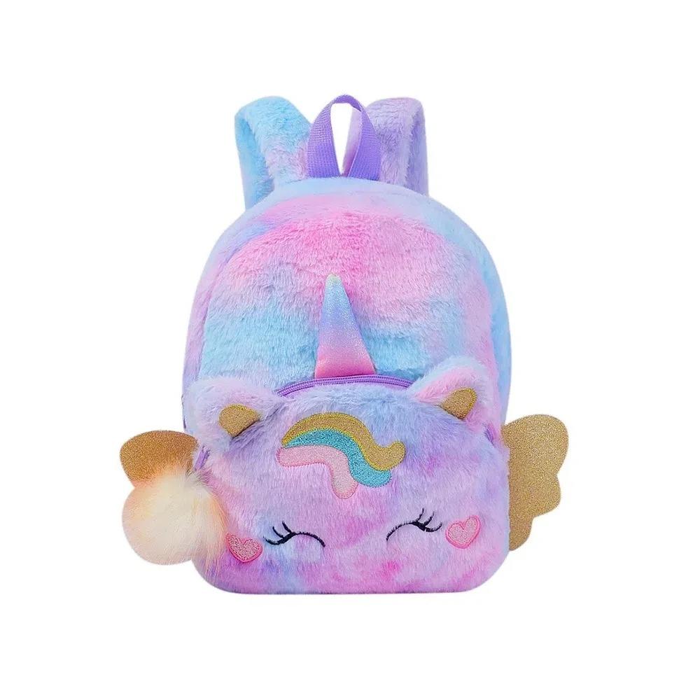 Персонализированная буква Вышитая Новорожденный Имя на заказ Детская Младенец плюшевый единорог Рюкзак Детская сумка Подарки Мальчик Девочка