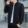 Cotton Spring and Autumn Spring and Autumn Men's Stand-Up Collar Jacket Casual Loose Baseball Top Jacket Jacket