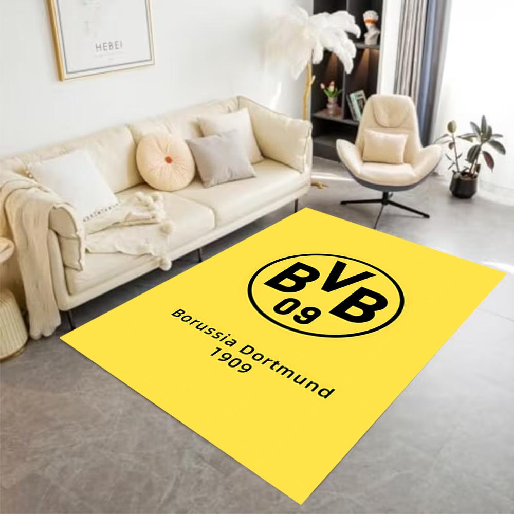 Bvb Splatter Art Floor Rug Office Rug Perfect for Study room Playrooms Entryway Balcony Anti-slip Rug Office home decor