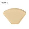 100 шт. конусный фильтр для кофе, утолщенный пищевой фильтр с безопасным краем, прессованный из тонкой бумаги, оригинальный фильтр-мешок из древесной массы