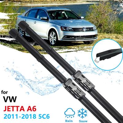 Щетка стеклоочистителя автомобиля для Volkswagen VW Jetta A6 5C6 Mk6 6 2011 ~ 2018 дворники переднего ветрового стекла автомобильные аксессуары 2012 2013