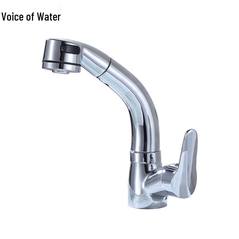 Shui Zhisheng Copper Pull-Out Hot & Cold Basin Faucet
