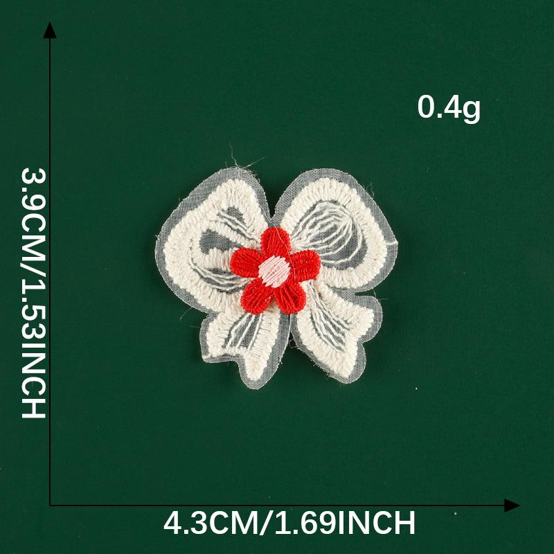 Оригинальная вышитая этикетка Аксессуары для волос Аксессуары Вишня Кружевная вышивка Наклейка DIY Нашивка Аксессуары для одежды Тканевая этикетка Тканевая наклейка