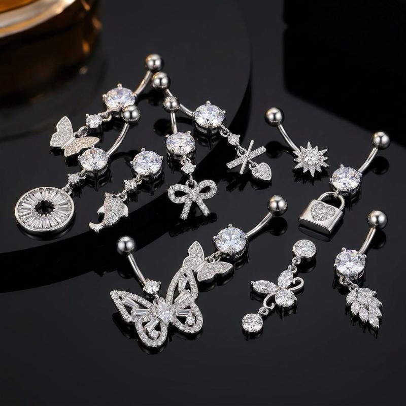 Vibrant Women's Sexy Navel Piercing Jewelry Mixed-Style Designs for Festival and Fairgoers